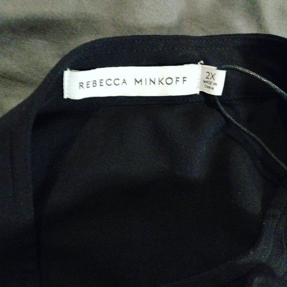 Rebecca Minkoff Womens Shirt Dress 2X‎ Black Belted Utility Button Up Stitch Fix - Picture 5 of 11